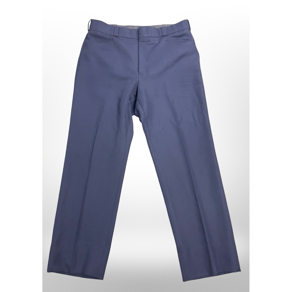 VTG 80s Flying Cross Fechheimer Uniform Pants Mens 40R Blue Freedom Fit USA Made